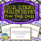 Social Problem Solving Task Cards & Journal Prompts - Free SEL Skill Activities