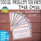 Social Problem-Solving Task Cards | SEL Skills | Digital & Print