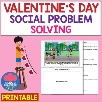 Preview of Social Problem Solving | Valentine's Day Theme