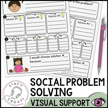 Preview of Social Problem Solving Visual Support for Speech Therapy