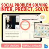 Social Skills Problem Solving for Speech Therapy Boom Cards™