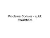 Social Problems including Environment translations