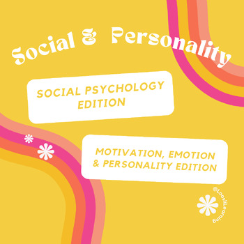 Preview of Social Psychology & Personality (All Editions Bundle of Units) (NEW CED)