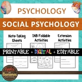Social Psychology - Psychology Interactive Note-taking Activities