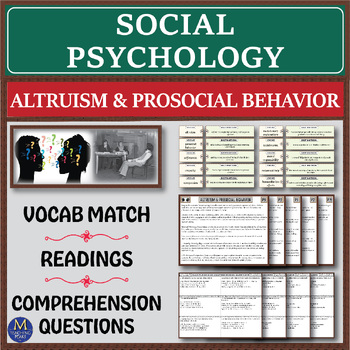 Preview of Social Psychology Series: Altruism & Prosocial Behavior