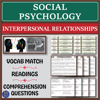 Preview of Social Psychology Series: Interpersonal Relationships