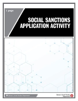 Preview of Social Sanctions Application Activity