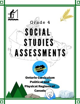 Preview of Social Studies - Canada's Regions - Assessments for Grade 4