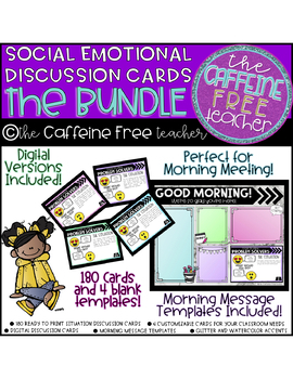 Preview of Social Situation and Empathy Skills Task Card BUNDLE | DISTANCE LEARNING |