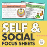 Self and Social Focus Sheets - Visuals for Social Development & Self Reflection