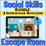 Social Skill Game Bundle: Escape Rooms for Autism, Special