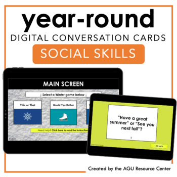 Preview of Social Skill Group Games | Digital | YEAR LONG BUNDLE