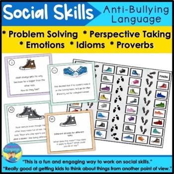 Preview of Social Skills Activities Anti-Bullying Language Problem Solving Perspectives