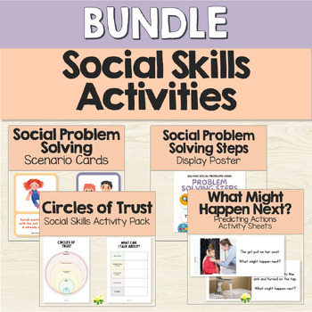 Preview of Social Skills Activities Bundle ｜ Social Emotional Learning