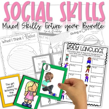 Social Skills Workbook | Kindergarten SPED | Bundle Social Emotional ...