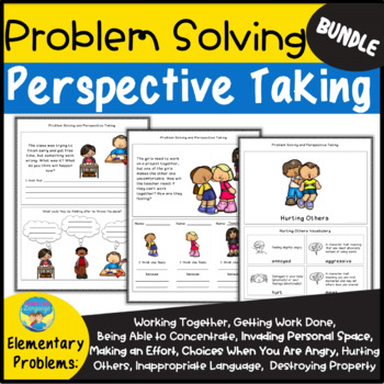 Preview of Social Skills Activities Bundle for Problem Solving Perspective Taking