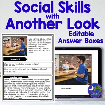 Preview of Social Skills Curriculum | Social Skills Activities Editable Upper Level