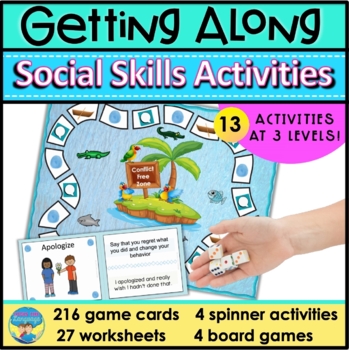 Preview of Social Skills Activities for Problem Solving  Perspective Taking  Getting Along