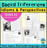 Social Skills Activities for Teens Social Inferences Idiom