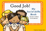 My Social Skills Book on class behaviour. Autism/Special n