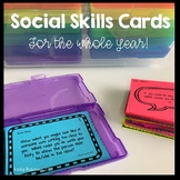 Social Skills All Year Cards - Social Skills Activities fo
