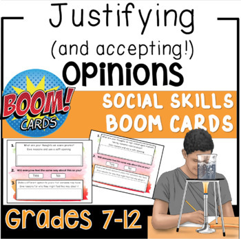 Preview of Social Skills Boom Cards for Speech Therapy