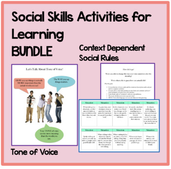 Preview of Social Skills Activities for Learning BUNDLE