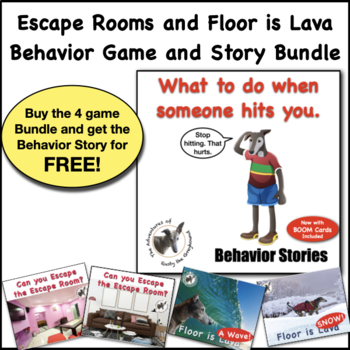 Preview of What to do when someone hits you: Social Skills Behavior Story & Games- SEL