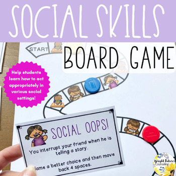 Preview of Social Skills Board Game with Digital Version