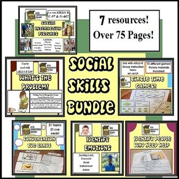 Preview of Social Skills Bundle Autism ABA
