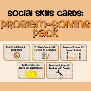 social skills problem solving cards