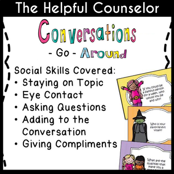 Preview of Social Skills Game: Conversations Go-Around Game