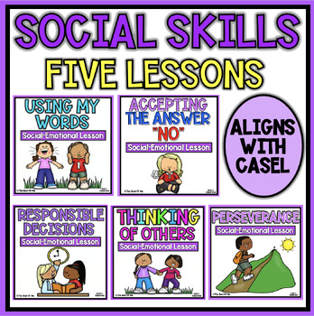 Preview of Social Skills Curriculum Mini Bundle 1st Grade | Social Emotional Learning
