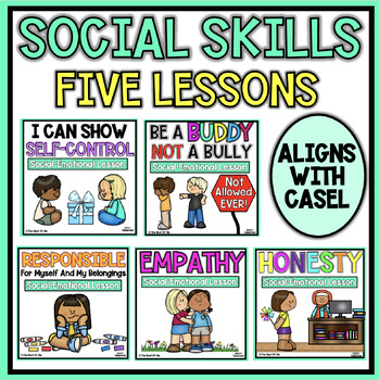 Preview of Social Skills Curriculum Mini Bundle 2nd Grade | Social Emotional Learning