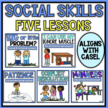 Preview of Social Skills Curriculum Mini Bundle Kindergarten | Social Emotional Learning