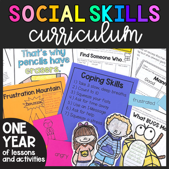 Preview of Social Skills Curriculum | Social Emotional Learning | SEL