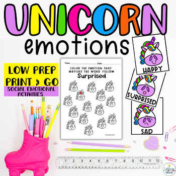 Preview of Unicorns Social Skills Social Emotional Learning Social Skills Special Ed