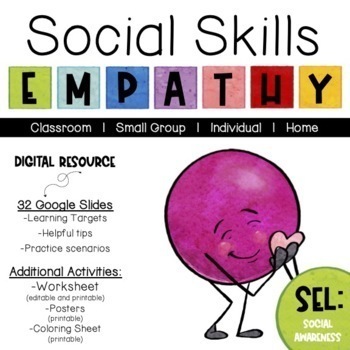 Preview of Social Skills: Empathy   |   Digital Resource  