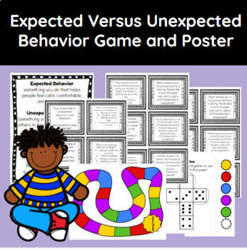 Preview of Social Skills: Expected or Unexpected Behavior Game and Poster
