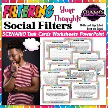 Preview of Social Skills | Social Filters | Filtering Thoughts Scenarios | Communication