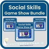 Social Skills Game Show Bundle:  Games #1, #2, and #3 Boom Cards
