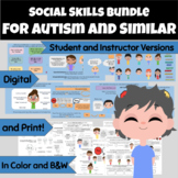 Social Skills Group Autism and Similar BUNDLE: Digital and