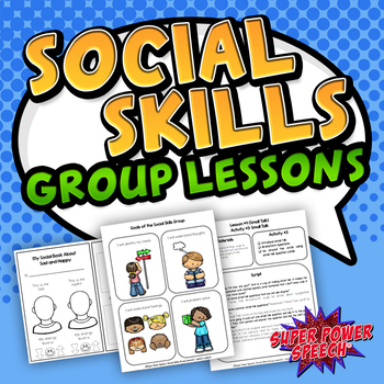Preview of Social Skills Group Lessons (curriculum for a year!)