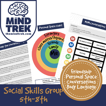 Preview of Social Skills Group Middle School (conversations, body language, friendship,)