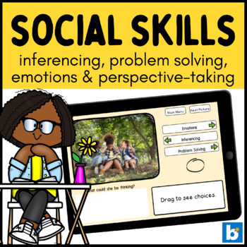 Preview of Social Skills Inferencing Perspective Taking Emotions Problem Solving Boom Cards