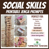 Social Skills Jenga Prompts for Dollar Tree Tumbling Tower
