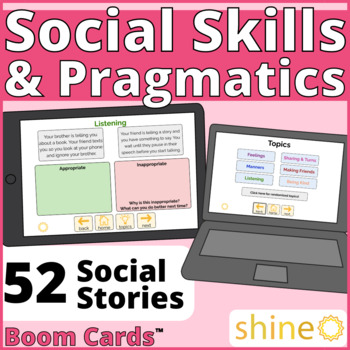 Preview of Social Skills Language Pragmatics, Emotional Learning Feelings Manners Sharing