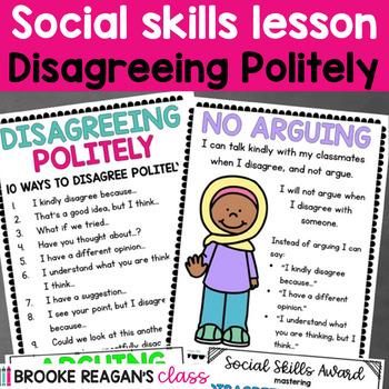 Preview of Social Skills Lesson: Disagreeing Politely