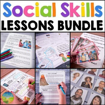 Preview of Social Skills Lessons BUNDLE for Middle & High School - Activities for Teens