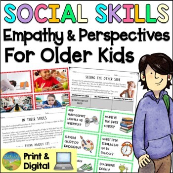 Preview of Social Skills Lessons for Empathy and Perspective-Taking - SEL Activities